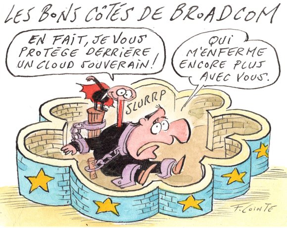 Dessin: Broadcom utilise la souveraineté pour promouvoir VMware en Europe